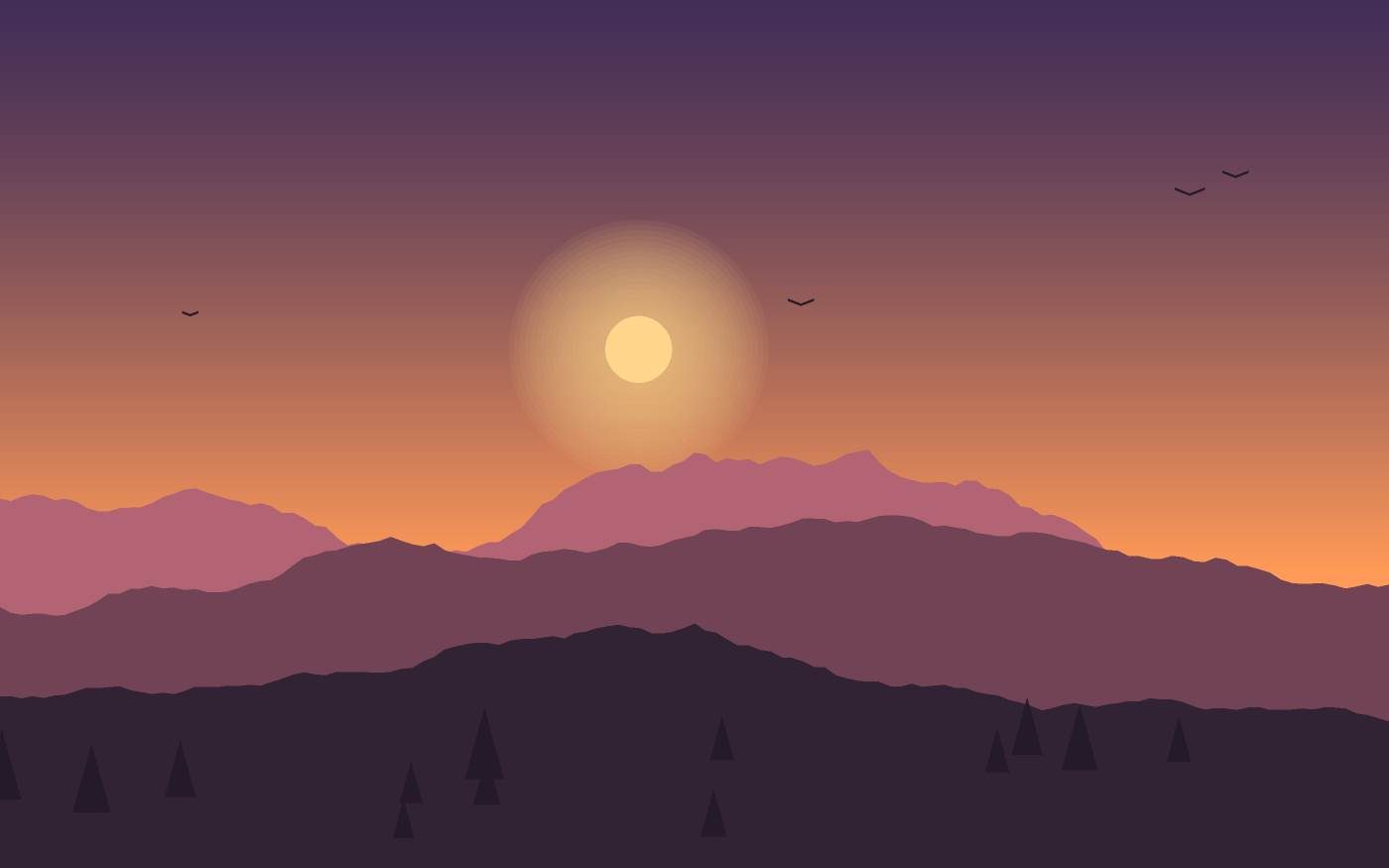 Landschaftsillustration