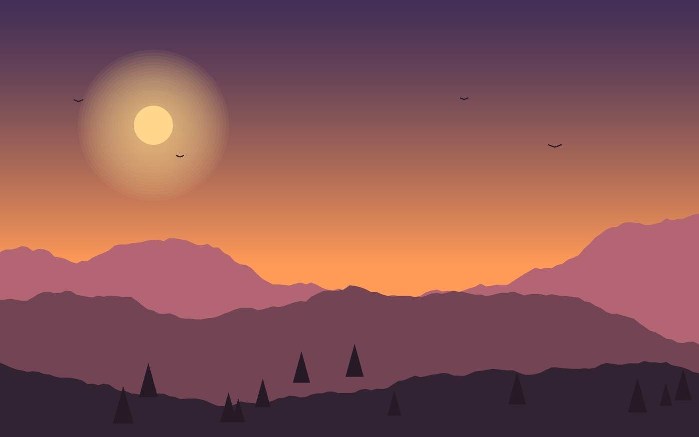Landschapsillustratie