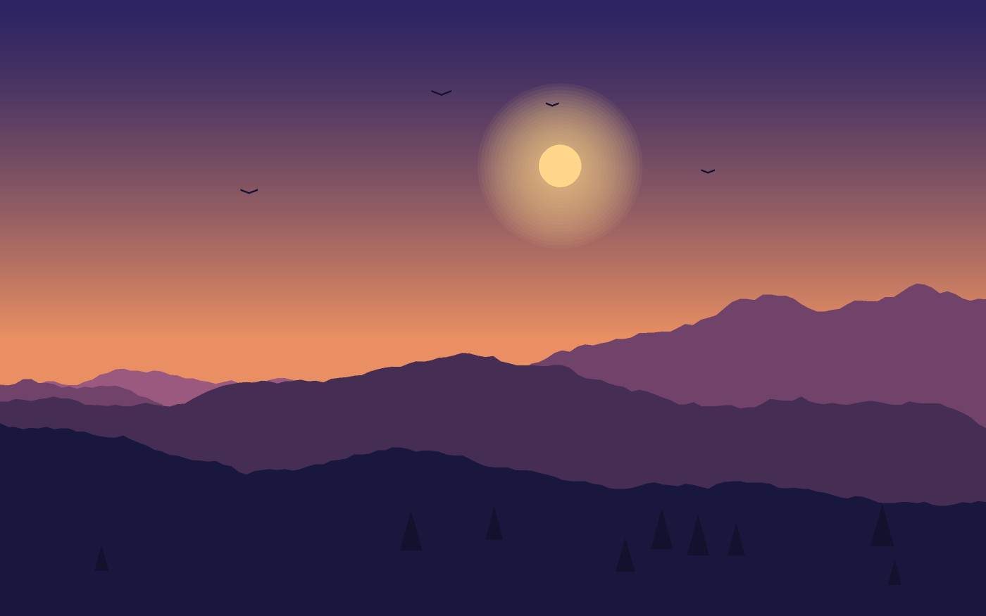 Landschapsillustratie
