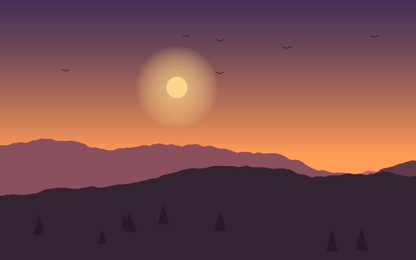 Landschaftsillustration