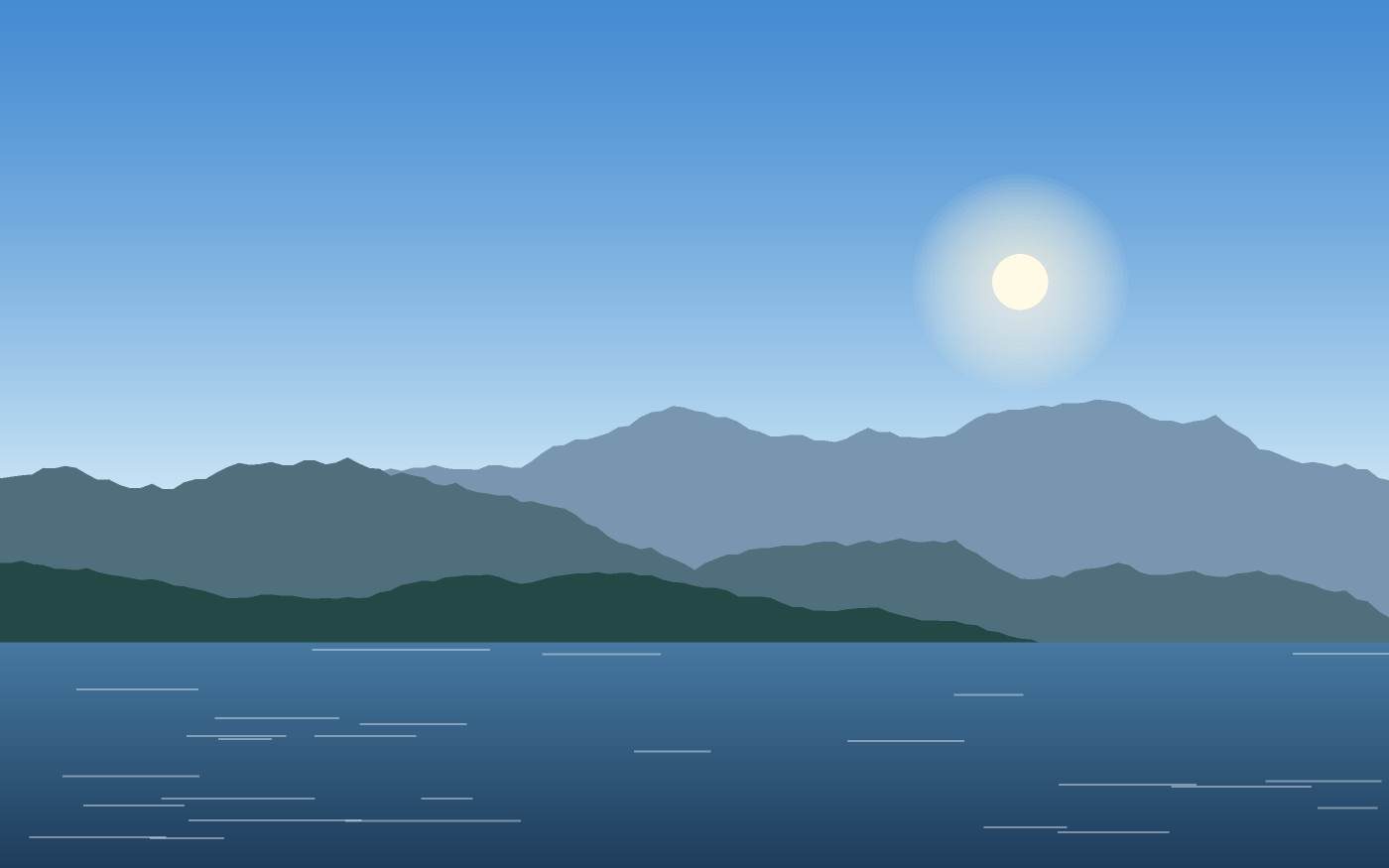 Illustrazione di un paesaggio