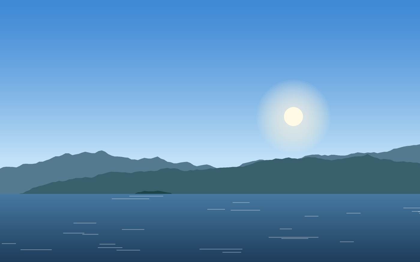 Illustrazione di un paesaggio