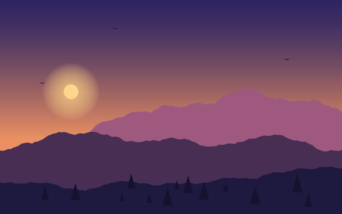 Landschapsillustratie