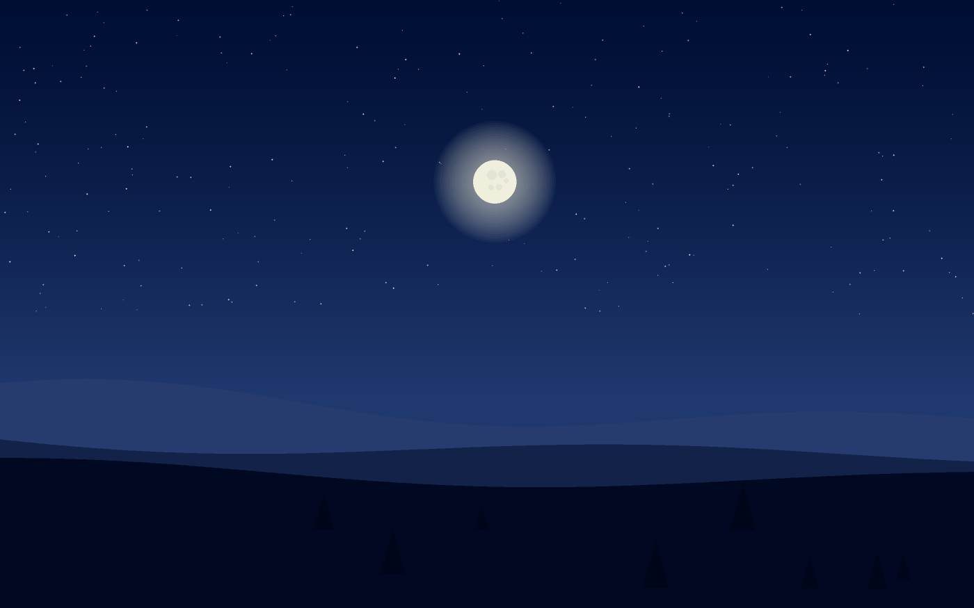 Ilustração de uma paisagem